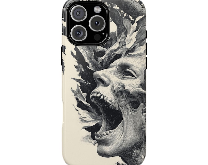 Revealing Scream Human Nature Horrorcore Phone Case: iPhone, Galaxy, Pixel - Lifetime Warranty