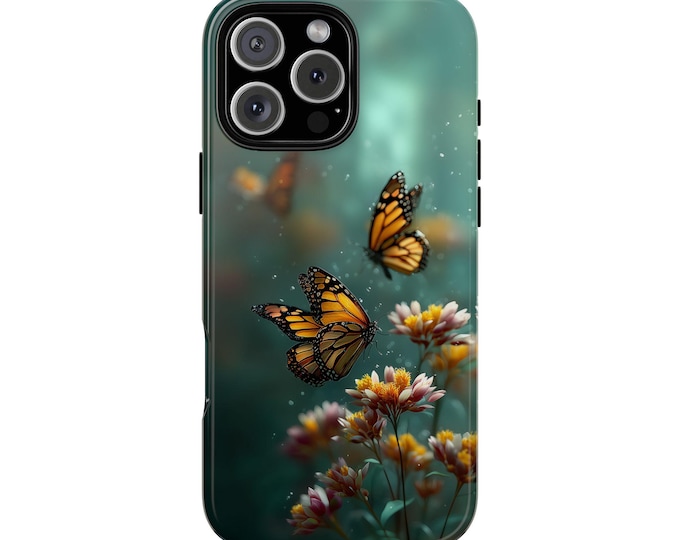 Monarch Butterfly Flowers Butterflies Phone Case: iPhone, Galaxy, Pixel - Lifetime Warranty