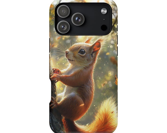 Majestic Squirrel Outdoor Nature Phone Case: iPhone, Galaxy, Pixel - Lifetime Warranty