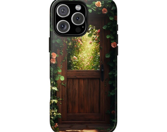 Secret Cottagecore Garden Door Beyond the Ivy Phone Case: iPhone, Galaxy, Pixel - Lifetime Warranty