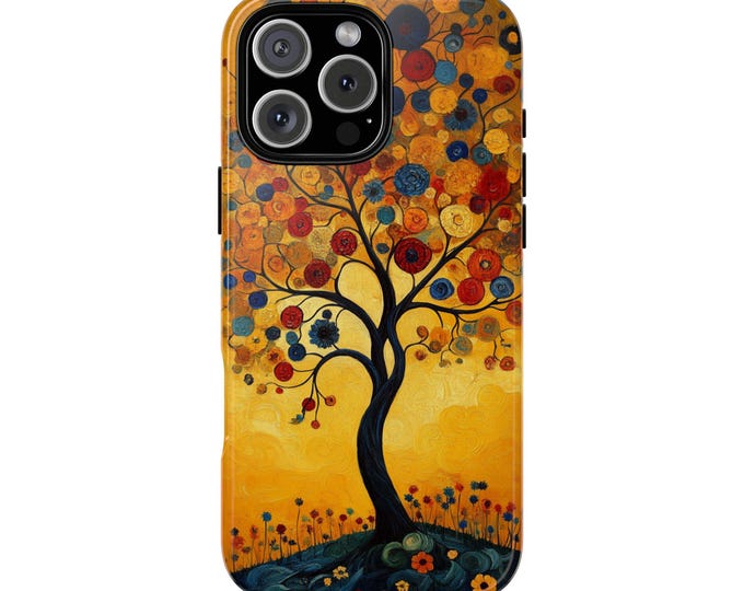 Klimt Tree of Life Abstract Floral Art Phone Case: iPhone, Galaxy, Pixel - Lifetime Warranty