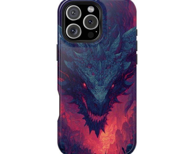 War Dragon Fiery Horror Phone Case: iPhone, Galaxy, Pixel - Lifetime Warranty