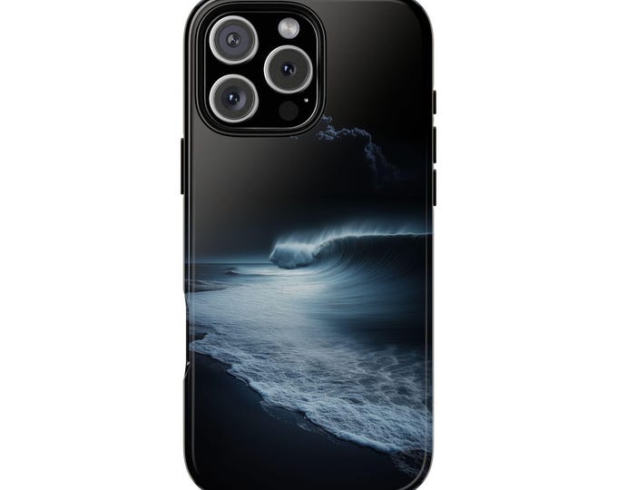 Night Tide Dark Ocean Waves Phone Case: iPhone, Galaxy, Pixel - Lifetime Warranty