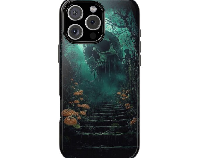 Dead of Night Skull Midnight Crypt Phone Case: iPhone, Galaxy, Pixel - Lifetime Warranty