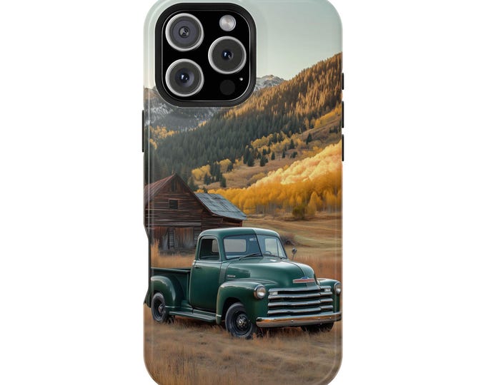 Rustic Charm 1950 Pickup Truck Phone Case: iPhone, Galaxy, Pixel - Lifetime Warranty