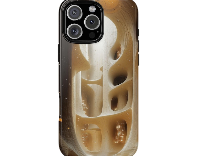 Celestial Spires Whispering White Sand Building Phone Case: iPhone, Galaxy, Pixel - Lifetime Warranty