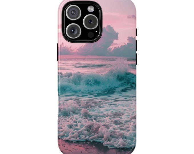 Tranquil Sunset Tides Ocean Waves Beach Phone Case: iPhone, Galaxy, Pixel - Lifetime Warranty