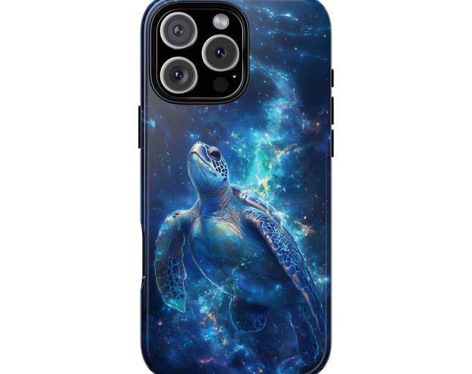 Celestial Sea Turtle Swims Stars Nebula Ocean Phone Case: iPhone, Galaxy, Pixel - Lifetime Warranty