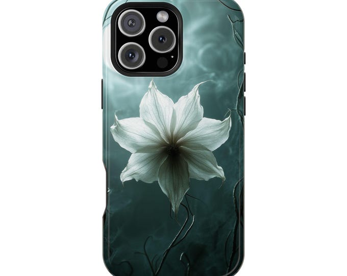 Ghost Orchid Dark Moon Shadows Phone Case: iPhone, Galaxy, Pixel - Lifetime Warranty