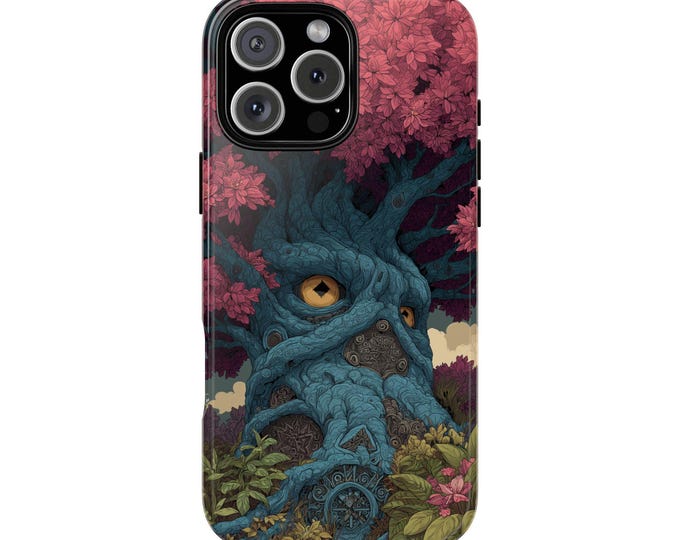 Ancient Spirit Forest Tree Blue Nature Phone Case: iPhone, Galaxy, Pixel - Lifetime Warranty