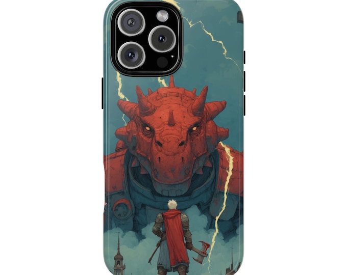 Mech Dragon Fearless Hero Warrior Phone Case: iPhone, Galaxy, Pixel - Lifetime Warranty