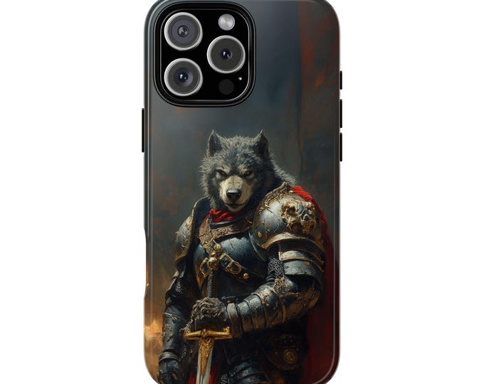 Werewolf Knight Armor Wolf Warrior Phone Case: iPhone, Galaxy, Pixel - Lifetime Warranty