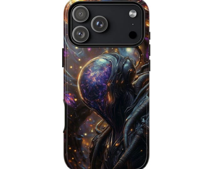 Alien Astronaut Dimensional Seeker Phone Case: iPhone, Galaxy, Pixel - Lifetime Warranty