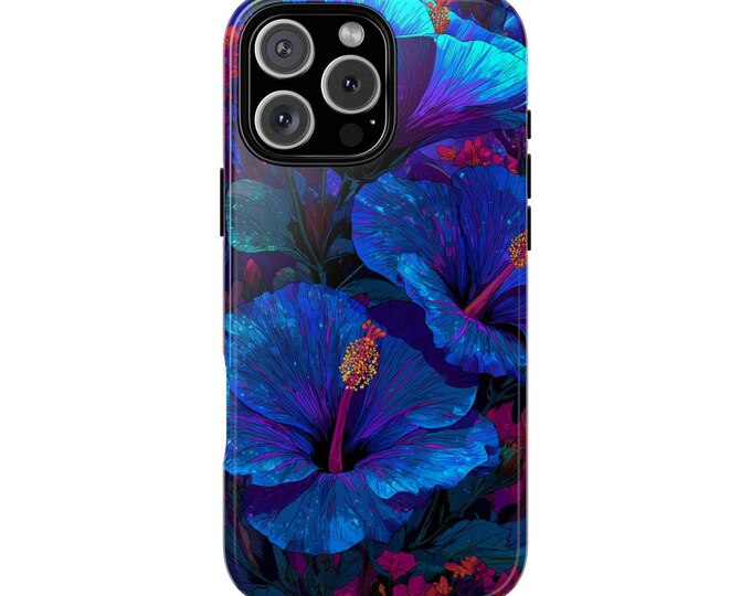 Midnight Blue Hibiscus Flower Phone Case for iPhone | Samsung Galaxy | Google Pixel