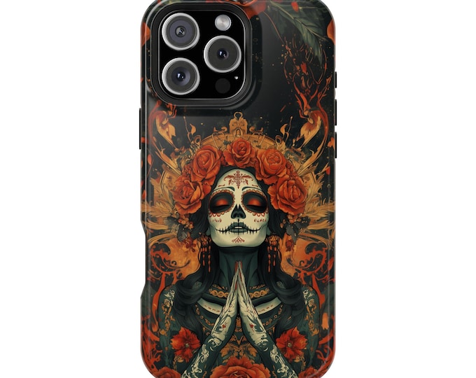 Day of the Dead Dia De Los Muertos Beauty Phone Case: iPhone, Galaxy, Pixel - Lifetime Warranty