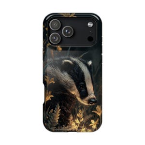 Phone Ink - iPhone | Galaxy | Pixel - Lifetime Warranty Custom Case - Badger Exploring Glowing Glade