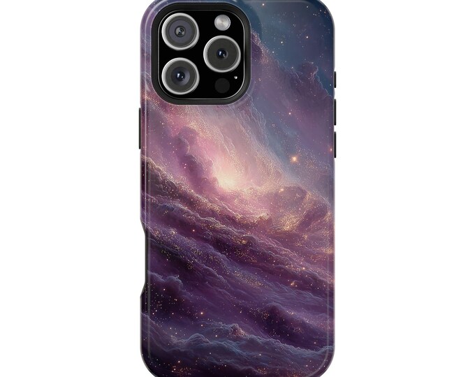 Nebula Cloud Purple Celestial Dust Phone Case: iPhone, Galaxy, Pixel - Lifetime Warranty