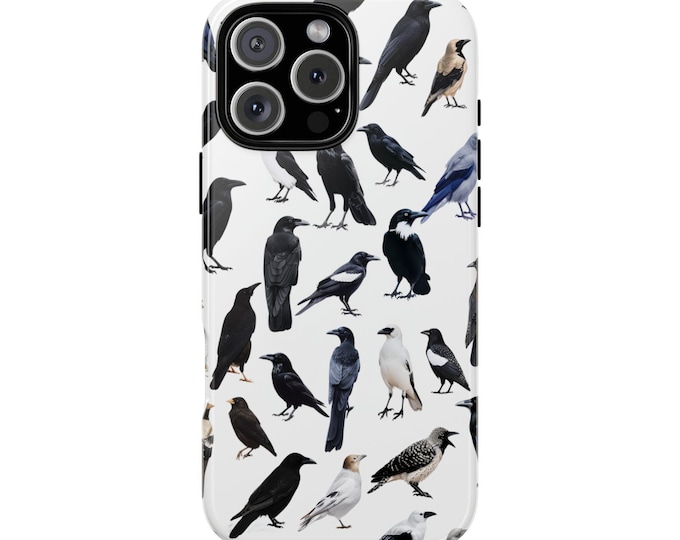 Bird Chart Crow Magpie Raven Phone Case for iPhone, Samsung Galaxy, Pixel - MagSafe Compatible