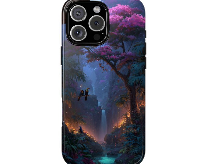 Lush Glowing Tropical Jungle Toucan Bird Phone Case: iPhone, Galaxy, Pixel - Lifetime Warranty