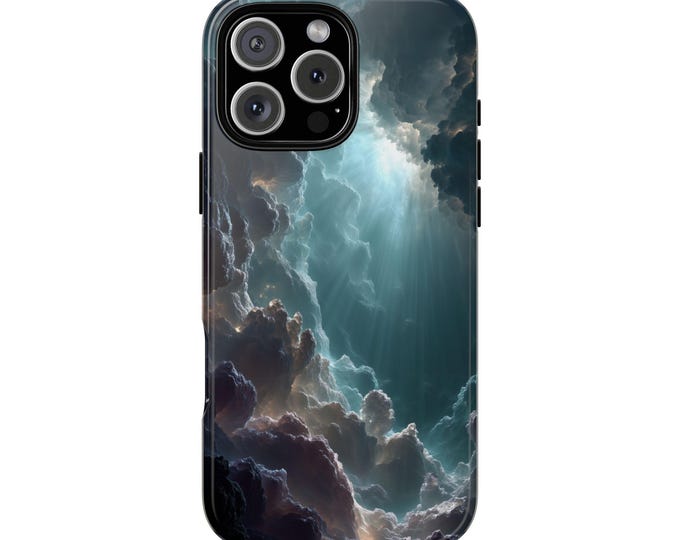 Divine Rays Ethereal Clouds Glowing Light Dark Cloud Phone Case: iPhone, Galaxy, Pixel - Lifetime Warranty