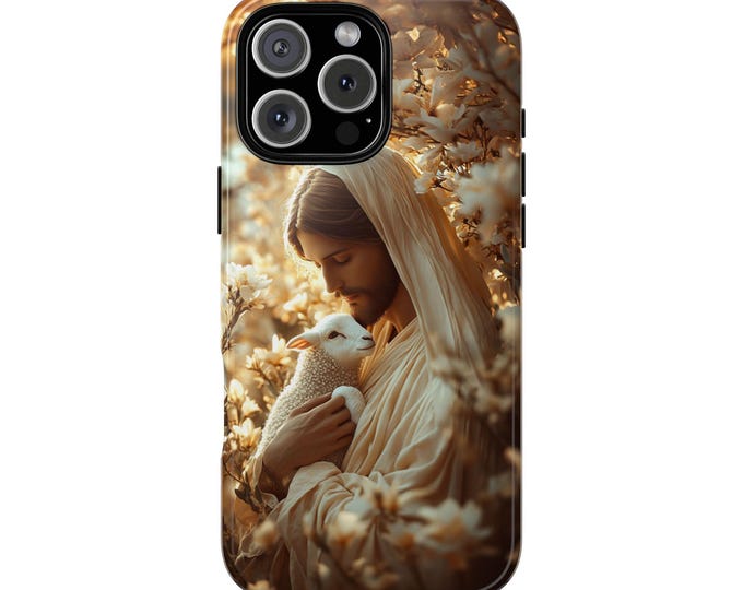 Jesus Christ Shepherd Lamb Christian Phone Case: iPhone, Galaxy, Pixel - Lifetime Warranty