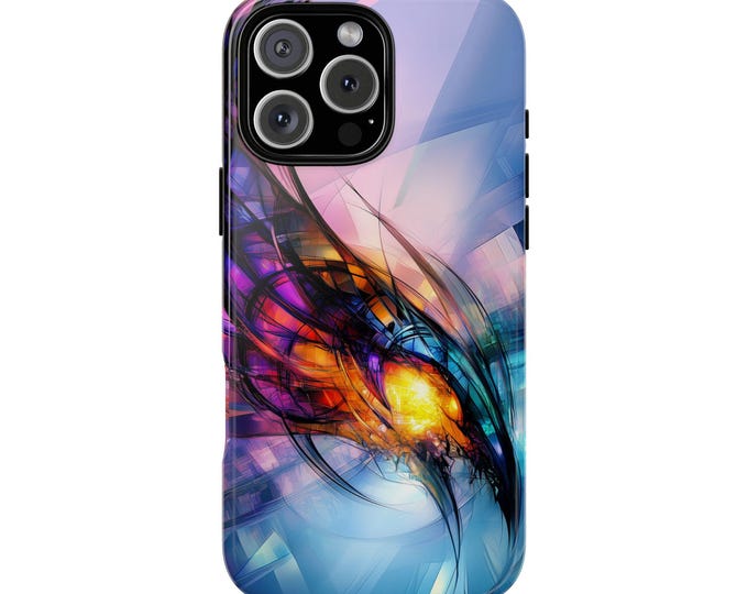 Fractal Phoenix Abstract Sequence Form Phone Case: iPhone, Galaxy, Pixel - Lifetime Warranty