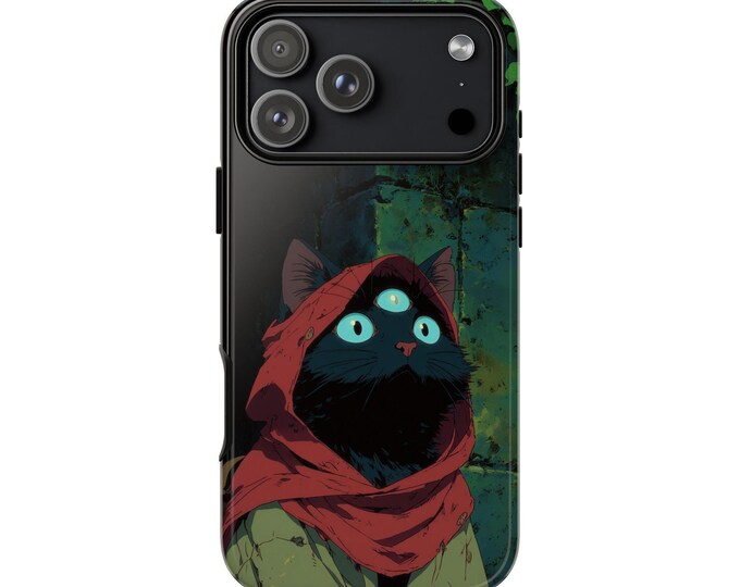 Three Eye Mage Cat Phone Case: iPhone, Galaxy, Pixel - Lifetime Warranty