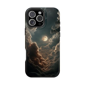 Majestic Night Sky Celestial Clouds Moon Phone Case: iPhone, Samsung Galaxy, Pixel - Lifetime Warranty
