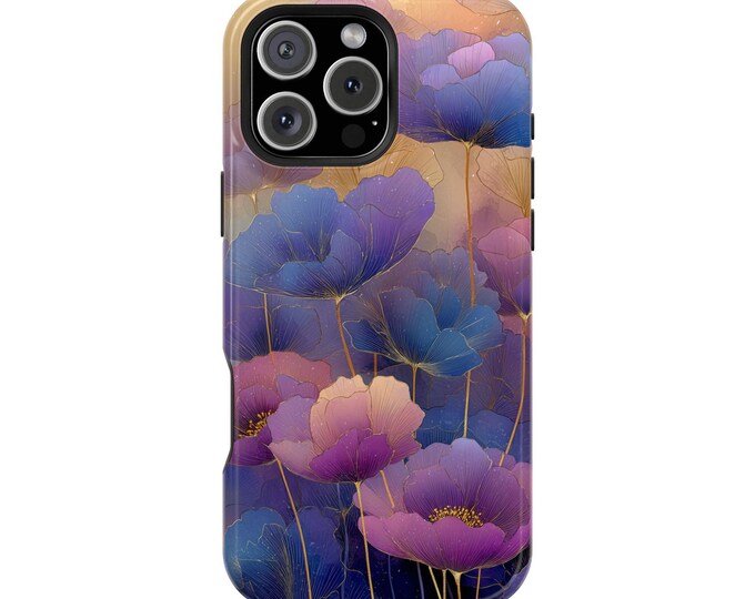Ethereal Wildflower Purple Pink Elegant Flowers Phone Case: iPhone, Galaxy, Pixel - Lifetime Warranty