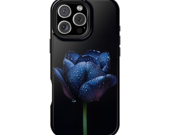 Queen of the Night Tulip Purple Black Petals Phone Case: iPhone, Galaxy, Pixel - Lifetime Warranty