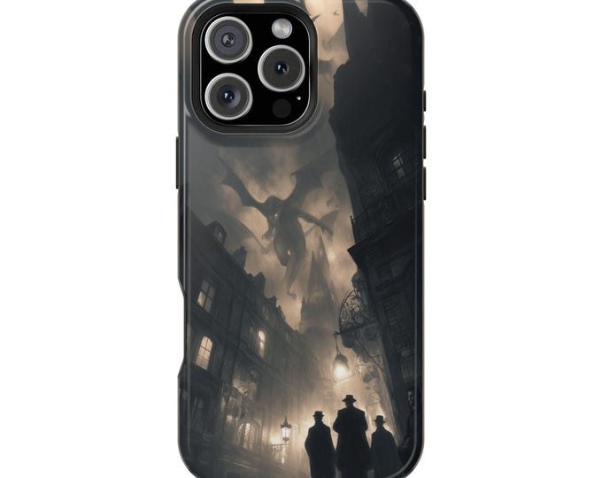 Victorian London Lovecraft Horror Monsters Phone Case: iPhone, Galaxy, Pixel - Lifetime Warranty