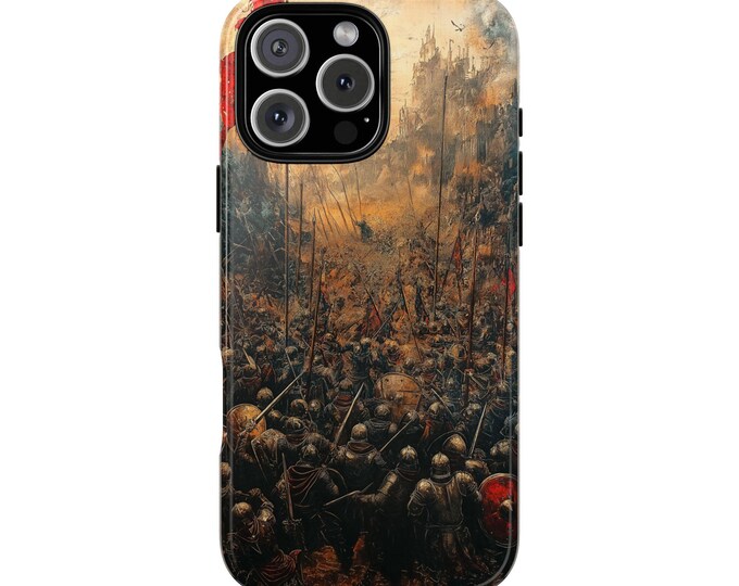 Grand Battle Armor Knights Medieval War Phone Case: iPhone, Galaxy, Pixel - Lifetime Warranty