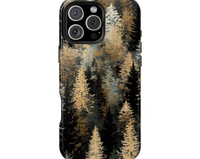 Pine Tree Forest Digital Camo Wilderness Phone Case: iPhone, Galaxy, Pixel - Lifetime Warranty