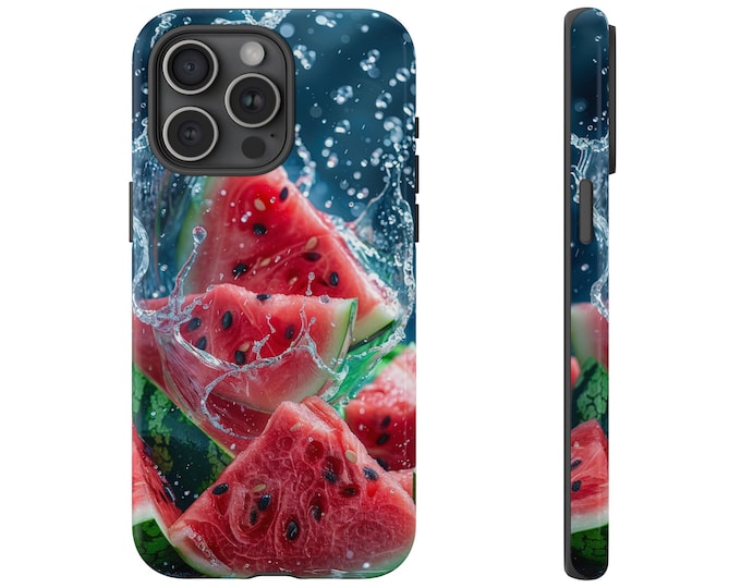 Summertime Refresh: Watermelon Slices Water Splash