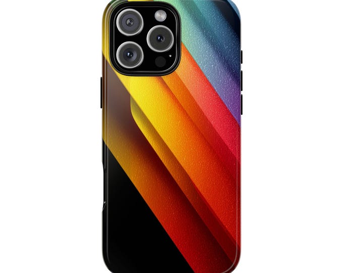 Gradient Spectrum Prism Rainbow Phone Case: iPhone, Galaxy, Pixel - Lifetime Warranty