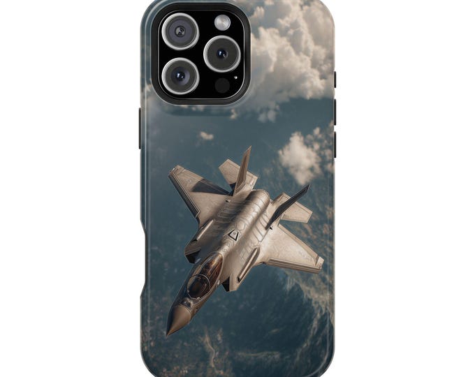 F-35 Lightning II Fighter Jet Plane Phone Case: iPhone, Galaxy, Pixel - Lifetime Warranty