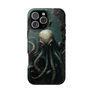 Cthulhu Octopus Monster Lovecraft Titan Phone Case: iPhone, Galaxy, Pixel - MagSafe Compatible