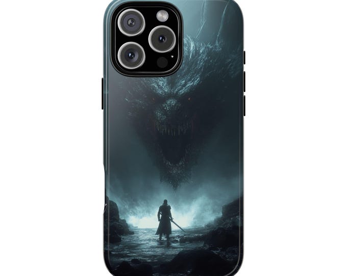 Souls Knight Sword Warrior Dragon Cave Phone Case: iPhone, Galaxy, Pixel - Lifetime Warranty