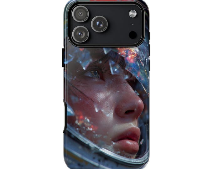 Shattered Gravity Girl Space Astronaut Phone Case: iPhone, Galaxy, Pixel - Lifetime Warranty