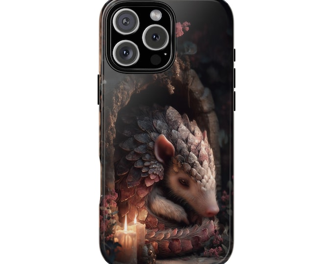 Armadillo Cozy Candlelight Forest Phone Case: iPhone, Galaxy, Pixel - Lifetime Warranty
