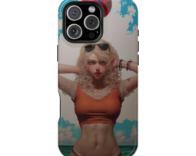 Blonde Girl Beach Volleyball Player Phone Case: iPhone, Galaxy, Pixel - Lifetime Warranty