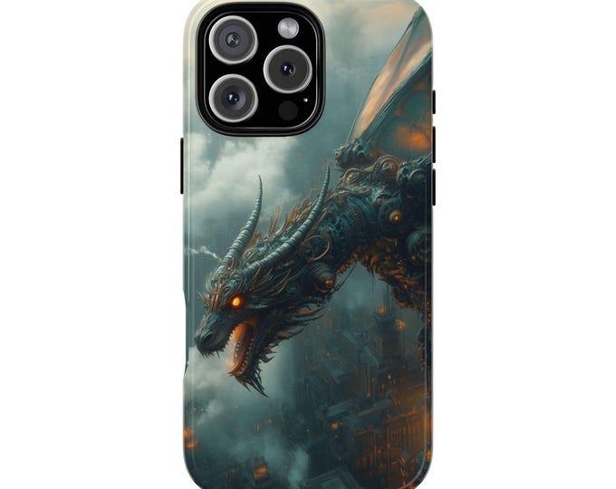 Steam Punk Gears Dragon Phone Case: iPhone, Galaxy, Pixel - Lifetime Warranty