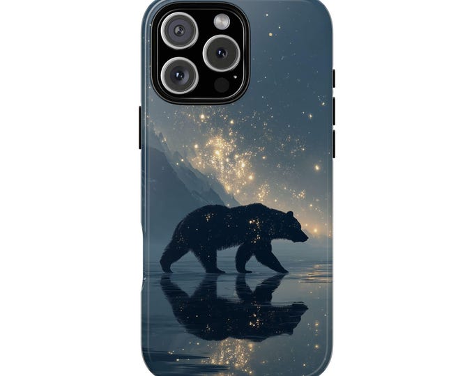 Bear Walking Glowing Star Mist Phone Case: iPhone, Galaxy, Pixel - Lifetime Warranty