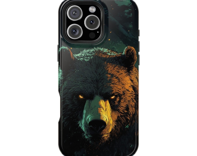 Grizzly Bear Vector  Comic Anime Phone Case: iPhone, Galaxy, Pixel - Lifetime Warranty