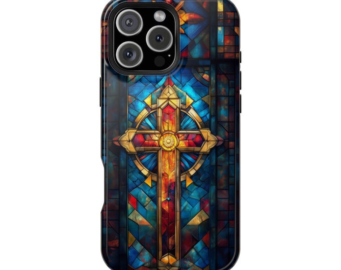 Cathedral Stained Glass Church Christian Cross Phone Case for iPhone | Samsung Galaxy | Google Pixel
