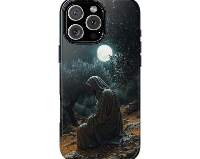 Garden of Gethsemane Jesus Christ Prayer - Wireless Charging - Lifetime Warranty Phone Case: iPhone, Samsung Galaxy, Google Pixel