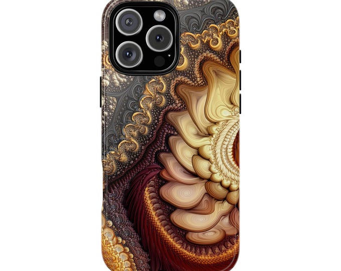 Mandelbulb Fractal Abstract 3D Art Liquid Phone Case: iPhone, Galaxy, Pixel - Lifetime Warranty