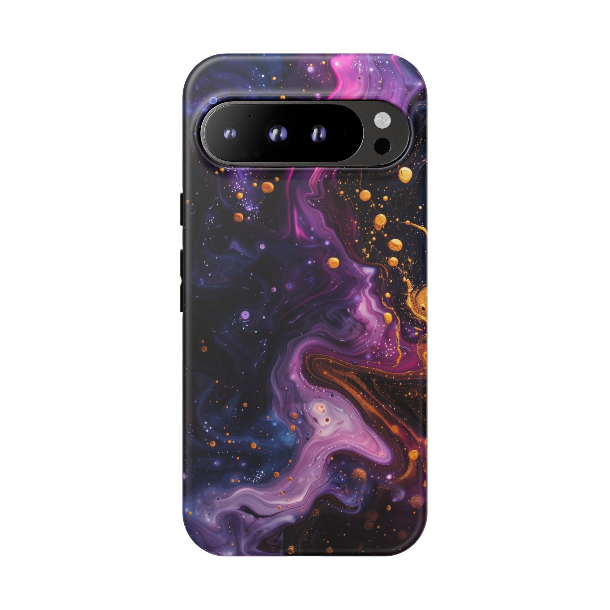 Violet Black Liquid Hydro Dip Phone Case for iPhone 18 Pro Max