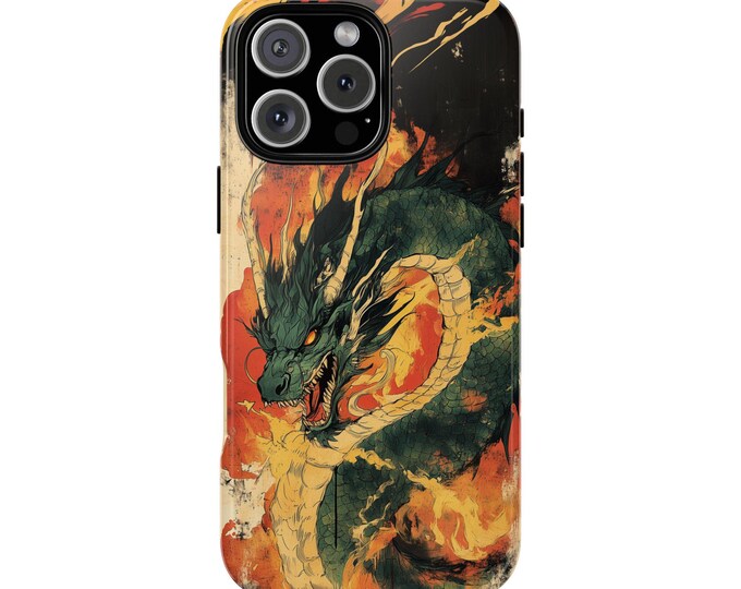 Ancient Dragon Pencil Color Artwork Phone Case: iPhone, Galaxy, Pixel - Lifetime Warranty