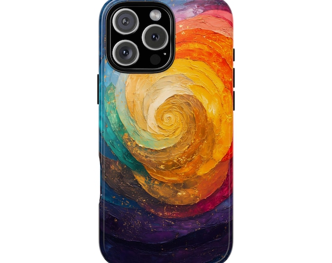 Circle Blending Paint Pastel Colors Art Phone Case: iPhone, Galaxy, Pixel - Lifetime Warranty